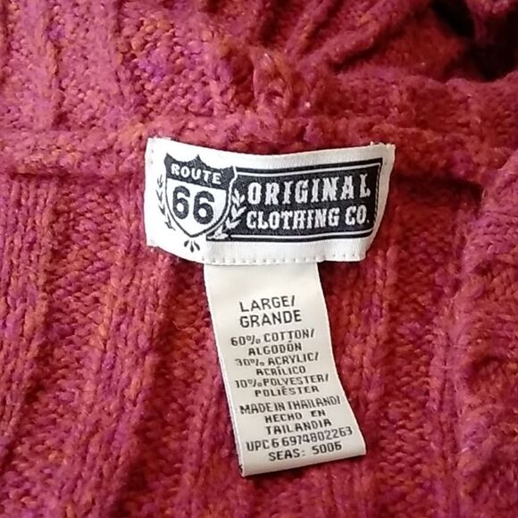 ROUTE 66 ORIGINAL CLOTHING CO WOMEN'S SWEATER SIZE L - Picture 7 of 12